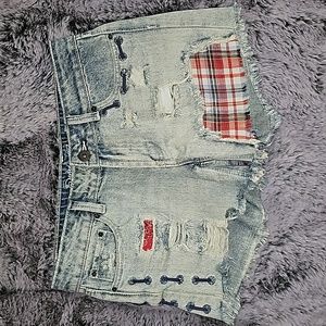 Rare❤️ Size 5 Waist 30 Beautful Western light colored Jean Shorts